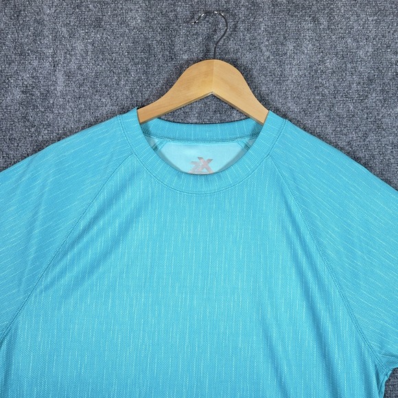 Zeroxposur Active Shirt Men M Blue Performance Lightweight Stretch UPF50+ #AB540 - Picture 3 of 7